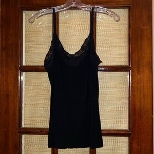 Black lace tank